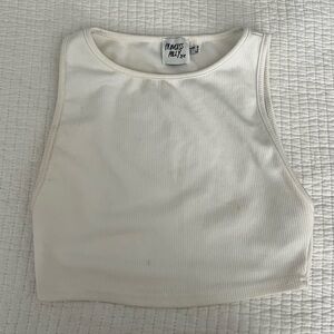 Princes Polly white ribbed tank